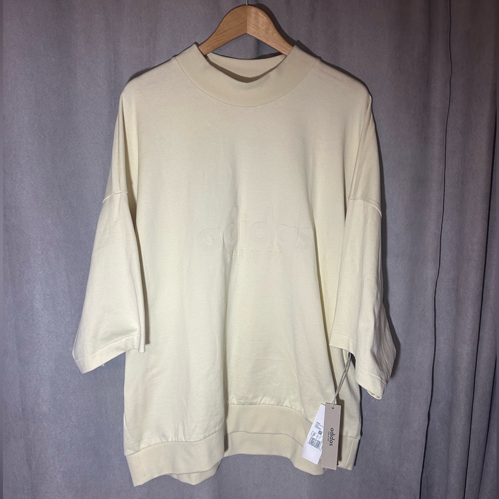 Fear of God x Adidas Athletics Heavy Jersey 3/4 Mock Tee Men’s XXL